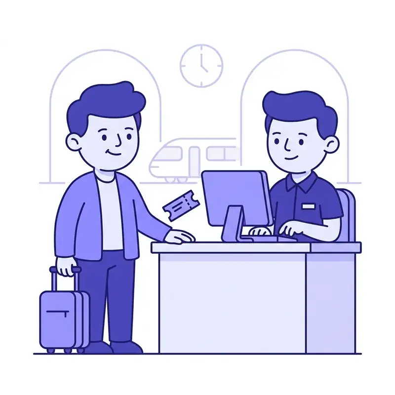Booking trains & hotels